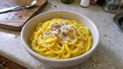 Pasta allo Zafferano: creamy saffron pasta cooked risotto-style in broth