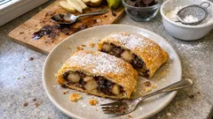 Pear and Chocolate Strudel With Puff Pastry (No Fuss, Bakery-Style)